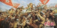 <b>书画丨中国军事博物馆收藏《红军三大主力会师</b>